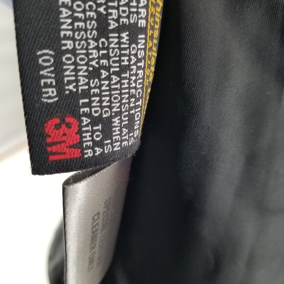 Wilsons Leather Pelle Studio Women Black Leather Insulated Jacket Coat Zip Large - Picture 11 of 13